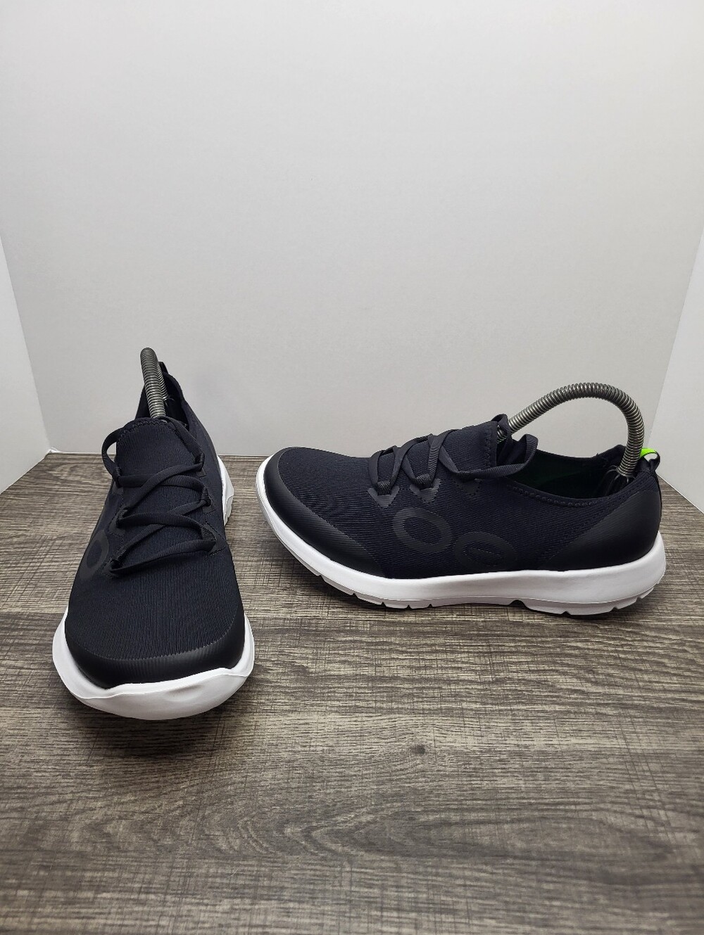 Oofos OOmg Sport LS Low Shoe Black White Active Recovery Women's Size 10